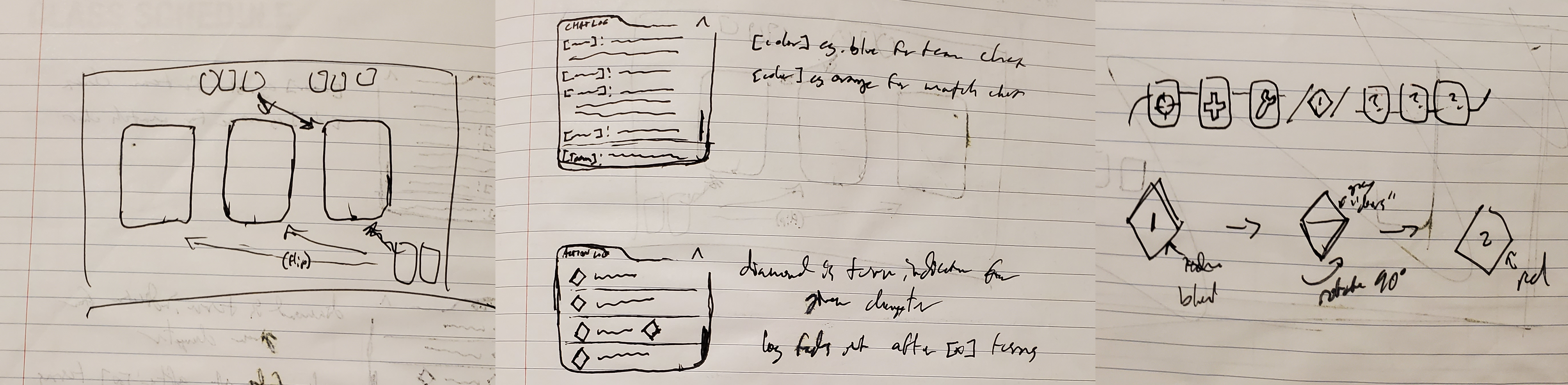 Random UI sketches I drew for Tower Heist